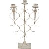 Clayre & Eef 6y5263 Candlestick White 28x12x42 cm