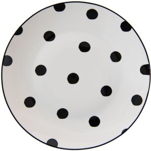 Clayre & Eef bddp tableware dinner plate white, black...