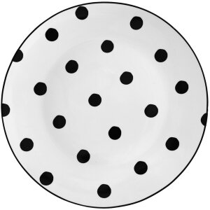 Clayre & Eef bdfp Tableware Large Plate White, Black...