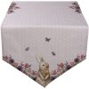 Clayre & Eef hbu65 table runner pink, beige 50x160 cm