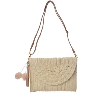 Clayre & Eef jzbg0260n lady bag beige 27x3x20 cm