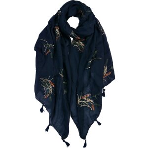 Clayre & Eef jzsc0651bl scarf ladies pattern blue...