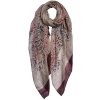 Clayre & Eef jzsc0666r scarf ladies pattern red 70x180 cm