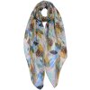 Clayre & Eef jzsc0672gr scarf ladies pattern green 90x180 cm