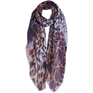 Clayre & Eef jzsc0677 scarf ladies pattern brown...