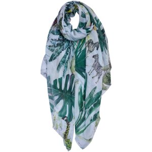 Clayre & Eef jzsc0682 scarf ladies pattern green...