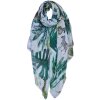 Clayre & Eef jzsc0682 scarf ladies pattern green 90x180 cm