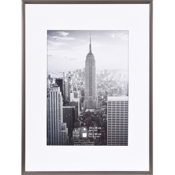 Manhattan alu frame 30x40 cm steel