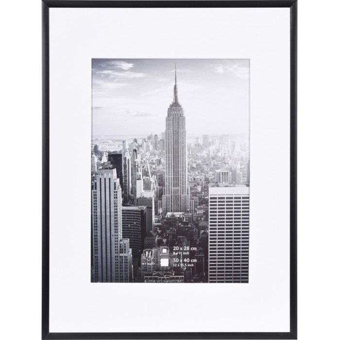 Manhattan alu frame 30x40 cm black