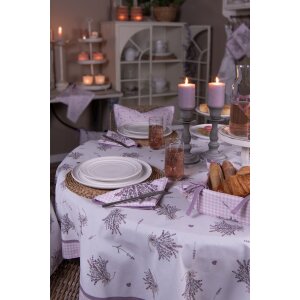 Clayre & Eef lag07 Table cloth Round ø 170 cm