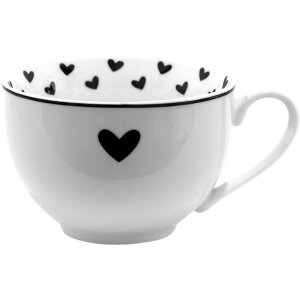 Clayre & Eef lbshks Coffee Cup with Saucer White,...