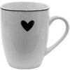 Clayre & Eef lbshmu mug white, black 350 ml