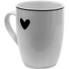 Clayre & Eef lbshmu mug white, black 350 ml