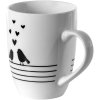 Clayre & Eef lbsmu mug white, black 350 ml