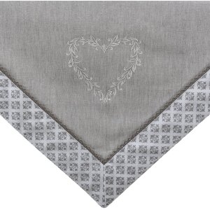 Clayre & Eef lyh01 Tablecloth Square Gray 100x100 cm