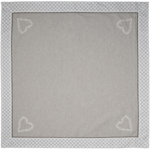 Clayre & Eef lyh01 Tablecloth Square Gray 100x100 cm