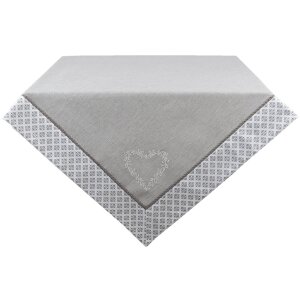 Clayre & Eef lyh03 Table cloth gray 130x180 cm