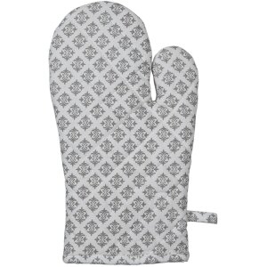 Clayre & Eef lyh44 oven gloves gray 16x30 cm