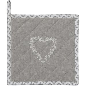 Clayre & Eef lyh45 potholder gray 20x20 cm