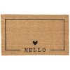 Clayre & Eef mc234 Door Mat Indoor Brown, Black 75x45x1 cm