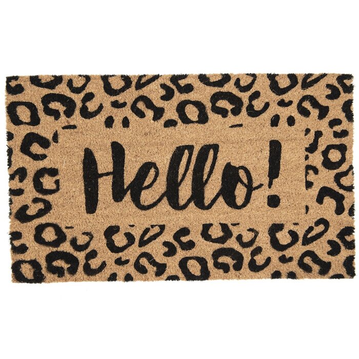 Clayre & Eef mc240 Door Mat Indoor Brown, Black 75x45x1 cm