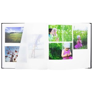 Photo album Linea 30x30 cm black