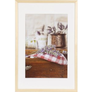 Natural wood picture frame JARDIN in the format 40x60 cm