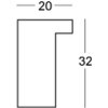 Walther Wooden Frame Madrid 2 types of glass and special formats High block profile