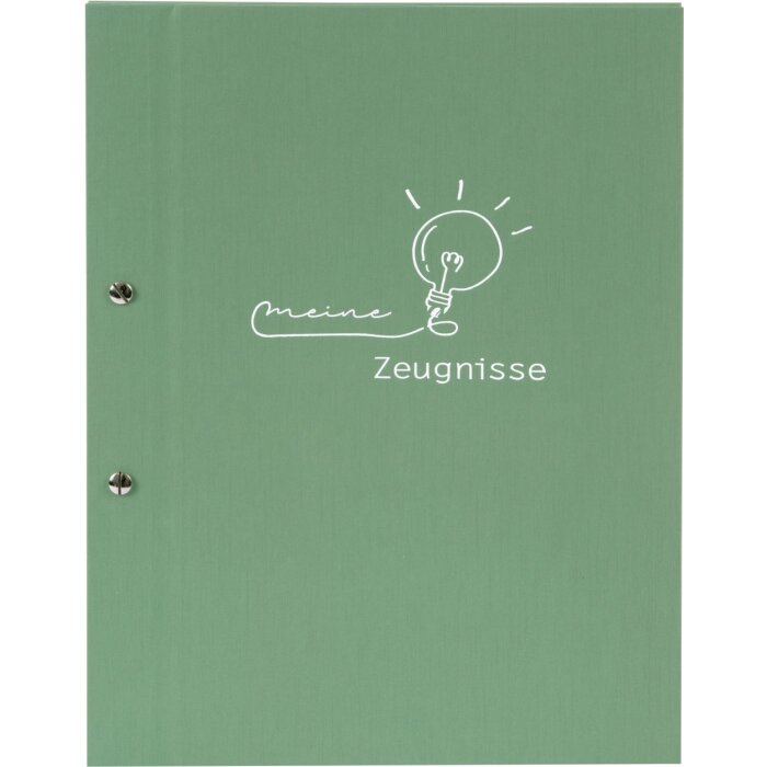 Goldbuch report card folder cheeky free moss green the world 12 envelopes 24x30 cm