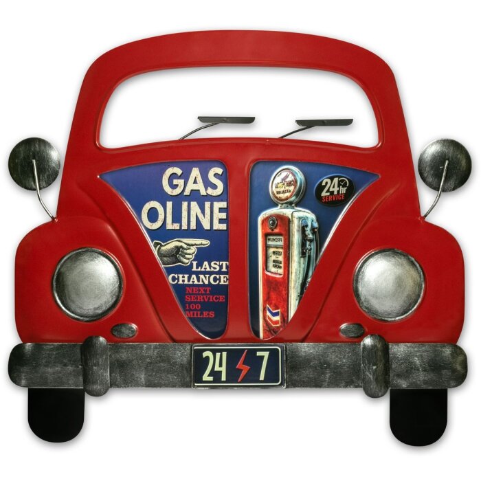 ZEP Wall Decoration DALLAS 50,5x6x47 cm Car Gasoline red