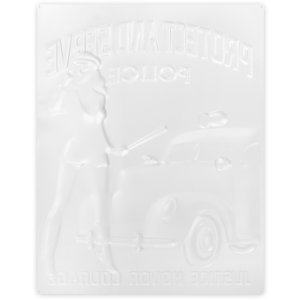 ZEP Metal Sign POLICE 35x45 cm Protect and Serve