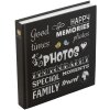 Henzo Jumbo Photo Album Wording black 30x30 cm 100 white sides