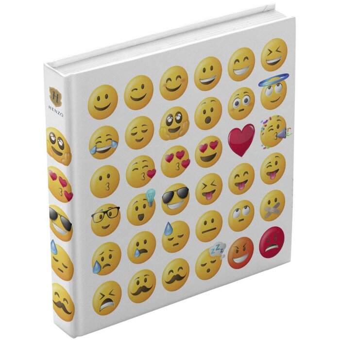 Henzo Jumbo Photo Album Emoji 30x30 cm 100 white sides