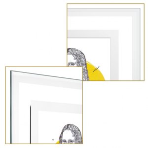 Henzo glass photo frame Vidrio 13x18 cm