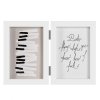 Henzo wood double frame Piano 2 photos 13x18 cm white