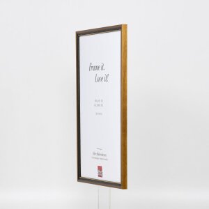 Effect solid wood frame Profile 22 brown-gold Special formats and glass types