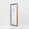 Effect solid wood frame Profile 22 brown-gold Special formats and glass types