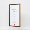 Effect solid wood frame Profile 22 brown-gold Special formats and glass types