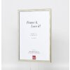 Effect solid wood frame profile 29 silver - special formats and glass types