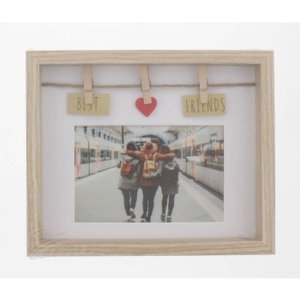 Hama Wooden Photo Frame Best Friends 10x15 cm oak