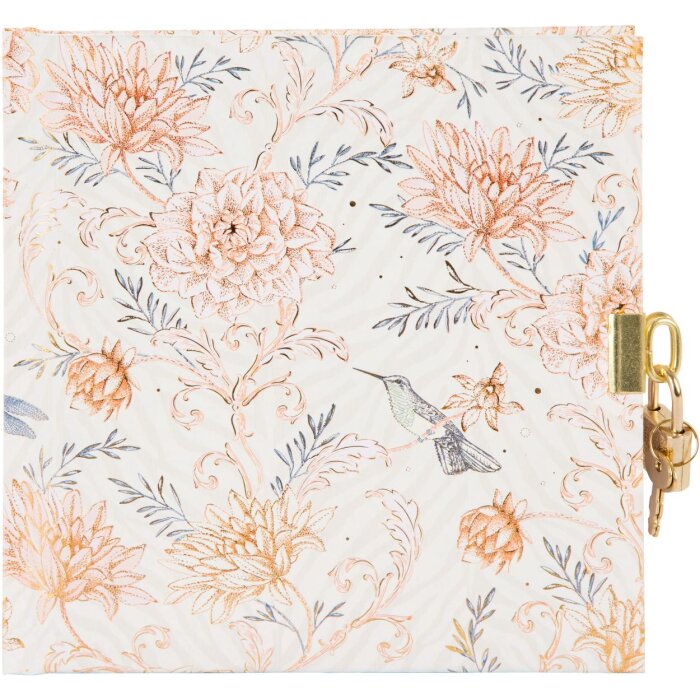 Goldbook diary Hybrid Heritage apricot 16,5x16,5 cm 96 white pages