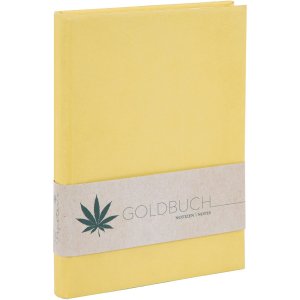 Goldbook notebook hemp stationery SunLight 15x22 cm 200 white pages