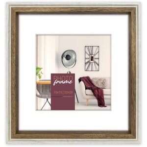 ZEP Photo Frame Palmi white 20x20 cm with passe-partout...