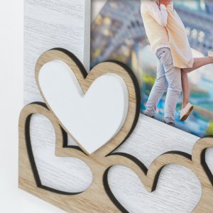 ZEP Wooden photo frame Lavinia 20x30 cm with hearts