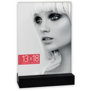 ZEP Acrylic frame Dresda black 10x15 cm portrait format