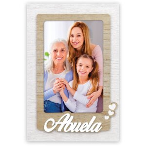 ZEP Wood photo frame Agnese 10x15 cm Abuela (Spanish)