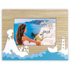 ZEP Wooden Portrait Frame Iceland 10x15 cm Holiday Photo...