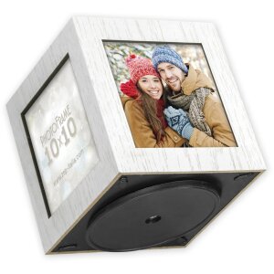 ZEP Wooden Photo Cube Dasher 4 photos 10x10 cm rotatable