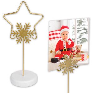 ZEP Photo Christmas Stand Moritz gold 6x18 cm