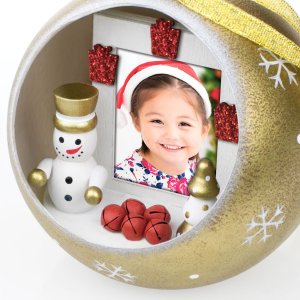 ZEP Christmas photo ball Eithel 3,5x4,5 cm (10 cm round)